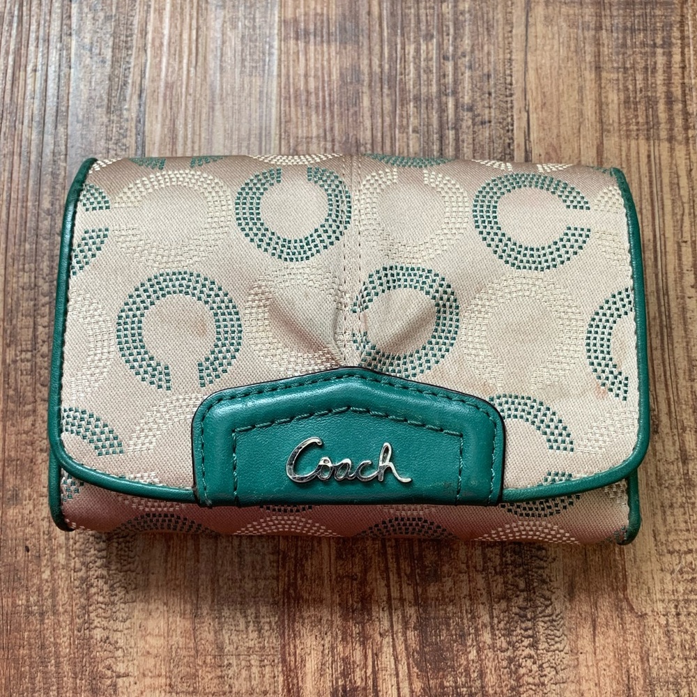 Coach snap front wallet